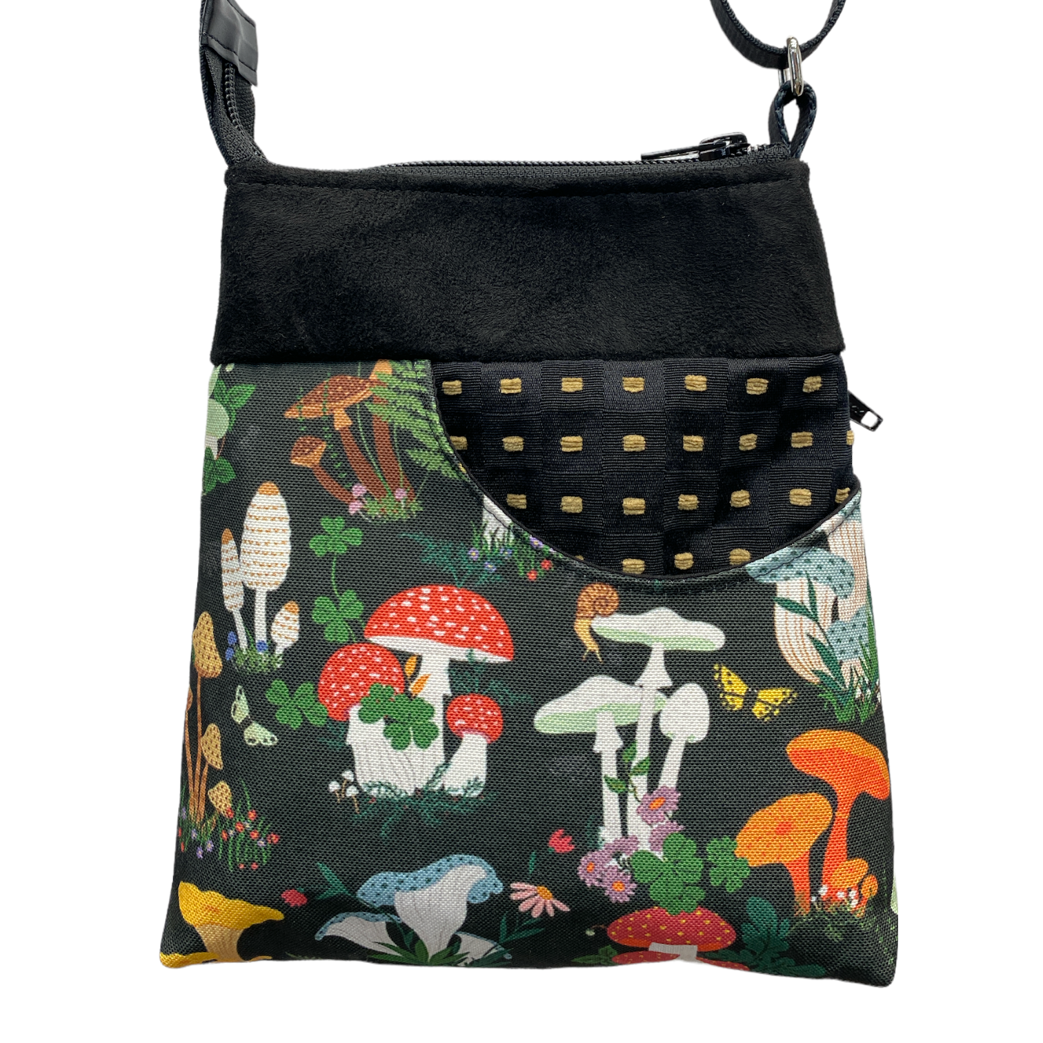 MIILK Bag Forest Mushrooms Black/Multicolor